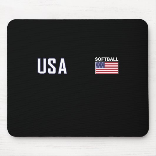 Usa Vlag Softll Team Uitrusting Vrouwen Mannen Sof Muismat (Voorkant)