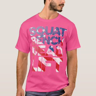 Usa Vlag Squat Bank Deadlif Voor Gewichtstraining T-shirt