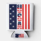 USA Vlag Sterren & Stripes Custom Blikjeskoeler (Voorkant)