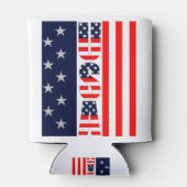 USA Vlag Sterren & Stripes Custom Blikjeskoeler (Achterkant)