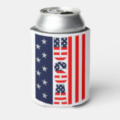 USA Vlag Sterren & Stripes Custom Blikjeskoeler (Blikje Achterkant)