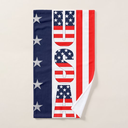 USA Vlag Sterren & Stripes Custom Handdoek (Handdoek)