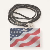 USA Vlag Student ID Homeschool of Privé School Badge (Achterkant met draagriem)