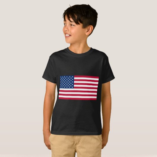 usa-vlag t-shirt (Voorkant volledig)