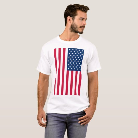 USA vlag T-shirt cadeau (Voorkant volledig)