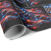 USA Vlag Verf Spletters Cadeaupapier (Rol Hoek)