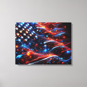 USA Vlag Verf Spletters Canvas Afdruk (Voorkant)