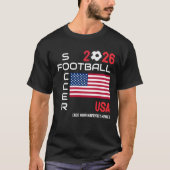 USA VLAG Voetbal Custom 2026 ELK JAAR T-shirt (Voorkant)