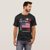 USA VLAG Voetbal Custom 2026 ELK JAAR T-shirt (Voorkant volledig)