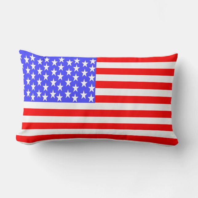 USA-vlag volledig bedrukt Kussen (Voorkant)
