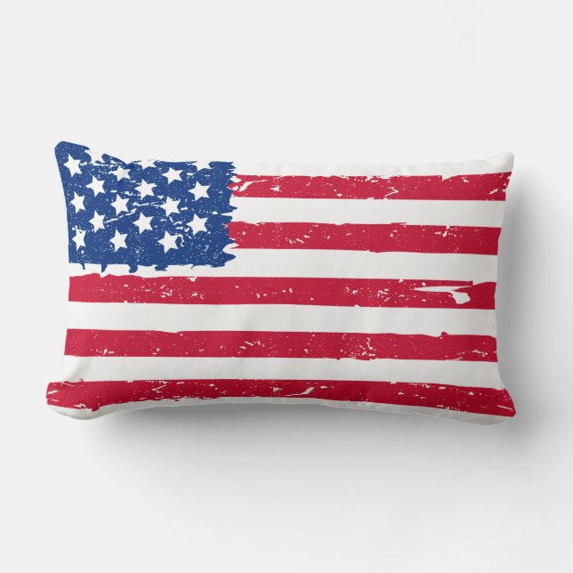 USA-vlag-worpkussen Kussen (Voorkant)