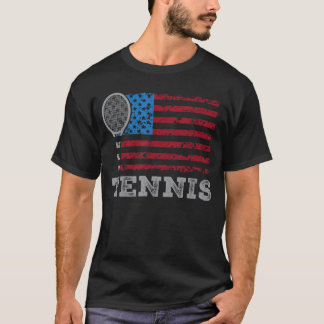 USA Vlagennis Heren Dames USennis Loveream Sport v T-shirt