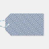 USA Vlaggen Patriottisch Monogram Crest Trouwdouch Cadeaulabel (Achterkant Horizontaal)