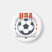 USA Voetbal 2024 Stars & Laurel Wreath  Magneet (Voorkant)