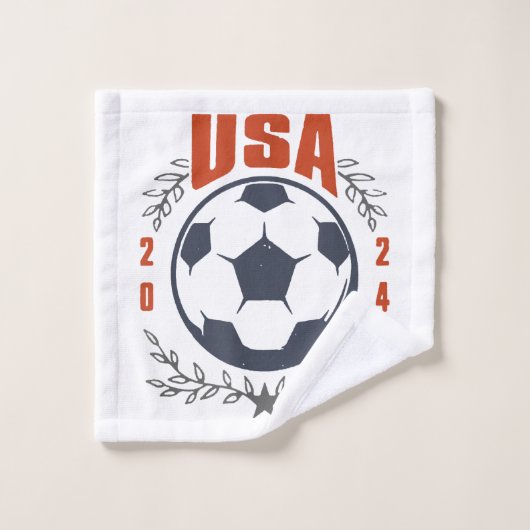 USA Voetbal 2024 Stars & Laurel Wreath  Washandje (Wasdoekje)
