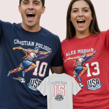 USA Voetbal Adelaar Atleet Patriotisch Nationaal T