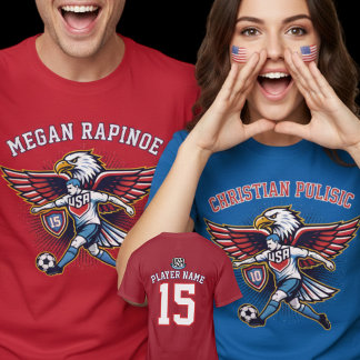 USA Voetbal Adelaar Nationaal Team Patriottisch Gr T-shirt