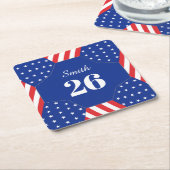 USA Voetbal Bal Papier Onderzetters Aangepaste Naa (Schuin)