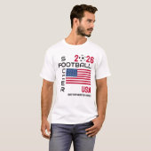 USA Voetbal Custom 2026 ELK JAAR T-shirt (Voorkant volledig)
