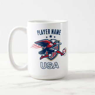 USA Voetbal Eagle Nationaal Team Patriottische Act Koffiemok