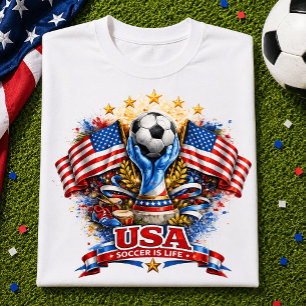USA Voetbal Fan American Football Kleding Cadeau T-shirt
