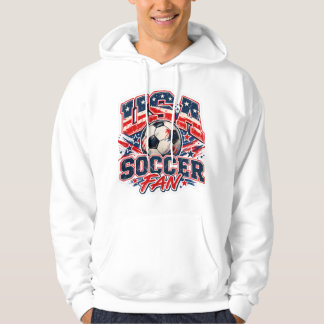 USA Voetbal Fan Hoodie – Patriotisch Amerikaans Vo