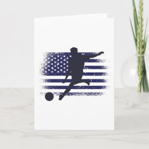 USA Voetbal Fan Jersey Shirt Amerikaanse Vlag Kaart
