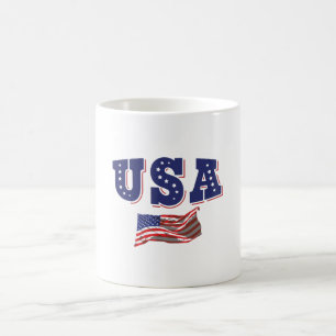 USA Voetbal Fan Jersey Shirt Amerikaanse Vlag Koffiemok