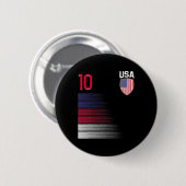 Usa Voetbal Ll Vlag Jersey Ronde Button 5,7 Cm (Voorkant /achterkant)