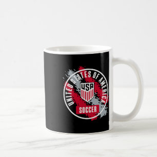 Usa Voetbal Retro Verf Navy Usmnt Officieel Gecert Koffiemok