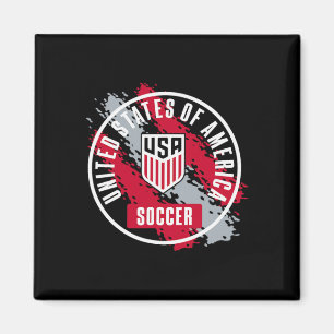 Usa Voetbal Retro Verf Navy Usmnt Officieel Gecert Magneet