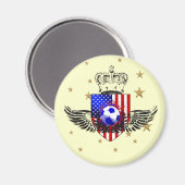 USA voetbal t-shirts en geschenken Magneet (Voorkant / Achterkant)