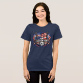 USA VOETBALFAN | Amerikaans Tri-Blend Shirt (Voorkant volledig)