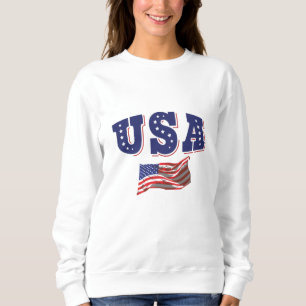 USA Voetbalfan Jersey Shirt Amerikaanse Vlag