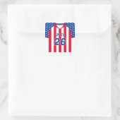 USA Voetbalshirt Aangepaste Naam Nummer Sticker (Tas)
