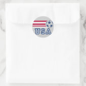 USA Voetbalsticker Ronde Sticker (Tas)
