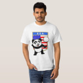 USA Volleyball Panda T-shirt (Voorkant volledig)