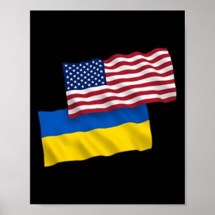 Usa Voor Oekraïne - Oekraïne Sterke Kleding  Poster