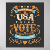USA Vote Design Poster (Voorkant)