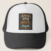  USA Vote Design Trucker Pet (Voorkant)
