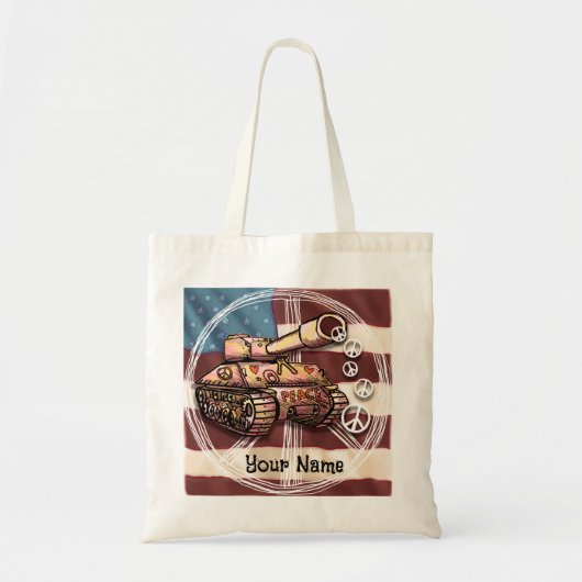 USA Vredestank  Tote Bag (Voorkant)