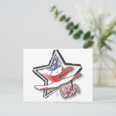 USA Vrouwengymnastiek Briefkaart (Staand voorkant)