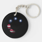 USA vs. CHINA / USA Acrylic Sleutelhanger (Achterkant)