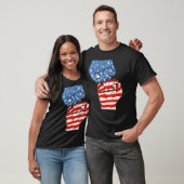USA vuisten T-shirt (Unisex)