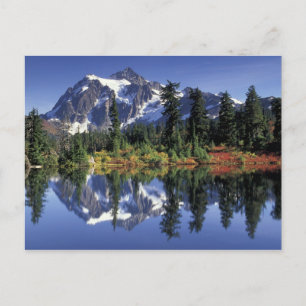 USA, WA, Heather Meadows RA. Shuksan monteren op Briefkaart