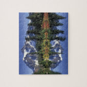 USA, WA, Heather Meadows RA. Shuksan monteren op Legpuzzel (Verticaal)