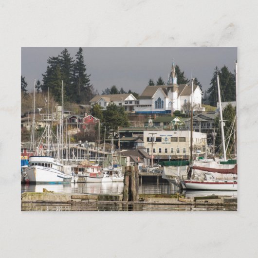 USA, Wa, Kitsap Peninsula. Schilderachtig stadje. Briefkaart (Voorkant)