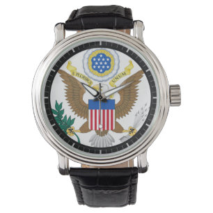 USA Wapenschild Symbool op een Horloge