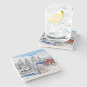 USA, Washington, Methow Valley, Barns in Stenen Onderzetter (Zijkant)