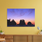 USA, Washington, Olympic National Park, Shi-shi Canvas Afdruk (Insitu (Woonkamer))